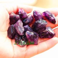 天然小长牙 巴西乌拉圭紫水晶原石紫晶簇毛料原矿摆件 批发 1公斤