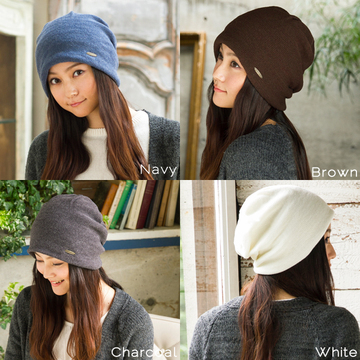 直邮 日本代购 冬季防寒护耳羊毛保暖帽子 简约高品质女帽 日本制