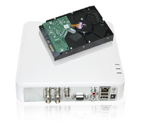 海康威视DS-7104HC-E1 4路高清远程监控录像机DVR 含硬盘500G套装