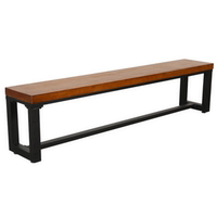 美式LOFT长条凳复古铁艺长凳子实木家具餐椅玄关坐凳换鞋凳休息凳
