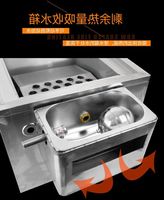 帝王燃气玻璃蒸柜商用保温节能不锈钢台式蒸箱拉手柜式饭柜包子机