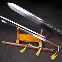 龙泉宝剑长剑 硬剑 锰钢刻花礼品剑长款镇宅宝剑 收藏剑未开刃
