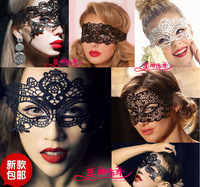 黑色蕾丝公主假面具情趣眼罩眼纱 圣诞节化妆舞会派对万圣节饰品