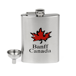 2015新品加拿大班夫8盎司不锈钢小酒壶随身便携户外酒具 男士礼品