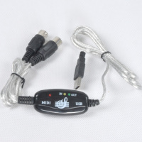 特价MIDI线5针 音乐编辑线 MIDI转USB线 电子琴MIDI线 MIDI连接线