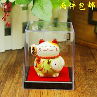 两件包邮大恒工坊福缘猫陶瓷招财猫年年有余迷你猫摆件教师节礼物