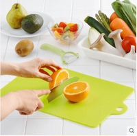 日本inomata厨房塑料抗菌案板 水果蔬菜鱼类超薄软砧板 切菜板
