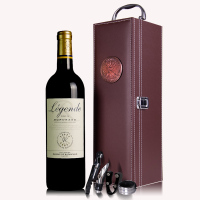 法国AOC红酒 波尔多拉菲传奇干红葡萄酒 过节送礼红酒4件套2014年