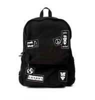 韩国代购正品BLUEY  PUNK backpack 黑色 朋克 元素 双肩背包
