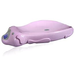 低价转让花潮HC精准液晶显示电子称 带音乐紫色婴儿体重秤ER30