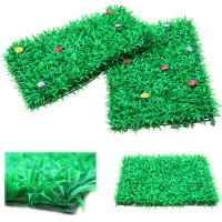 仿真草坪植物墙室内假草坪带花塑料绿植秧草加密阳台装饰人造草皮