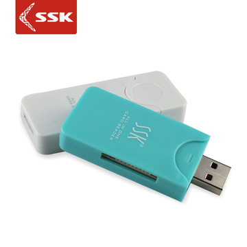 SSK飚王SCRM053多功能读卡器迷你 SD卡 TF卡 手机相机卡多合一