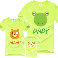 特价2016儿童礼物幼儿园亲子活动创意家庭装短袖T恤 可爱的一家