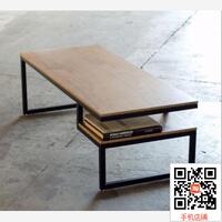 美式LOFT风格法式乡村铁艺桌 沙发桌 做旧客厅书桌 复古桌家具