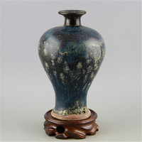 宋钧窑瓷 窑变炉钧瓷梅瓶 做旧高仿宋代出土古瓷器 古玩古董收藏