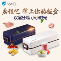 日本ASVEL饭盒便当盒微波炉双层分隔日式餐盒学生塑料分格寿司盒
