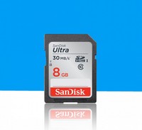 SanDisk闪迪 SD 8G class10 30M/S高速 SD卡 SDHC 相机 8G内存卡