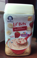 海富裕Gerber lil'Bits 嘉宝三段高铁香蕉草莓味婴儿营养米粉