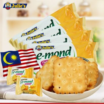 马来西亚进口零食julies茱蒂丝饼干雷蒙德芝士乳酪夹心饼干216g*4