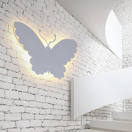 现代创意led蝴蝶壁灯客厅餐厅卧室床头背景墙灯走廊过道ktv酒吧灯