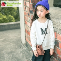 2016新款秋装印花字母卫衣韩版休闲两件套套装女童儿童时尚