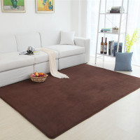 欧式简约现代客厅地毯珊瑚绒家用茶几卧室满铺加厚床边毯子
