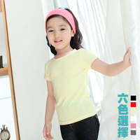童装2014夏季新款女童短袖T恤 韩版纯色儿童打底衫包邮潮