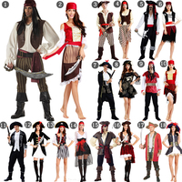 万圣节海盗服装 加勒比海盗服装 男女成人杰克船长cos舞会派对