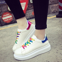 白色女士帆布鞋女夏季韩版平底透气休闲小白鞋学生鞋布鞋系带板鞋