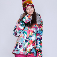 Gsou Snow正品双板单板滑雪服 女款2015冬新款韩国防风防水滑雪衣