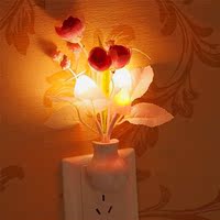智能LED小夜灯感应灯光控蘑菇灯插电喂奶灯灯宝宝灯带插头礼物灯