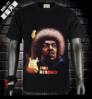 摇滚先生电吉他手Jimi Hendrix吉米亨德里克斯 男士夏季短袖T恤衫