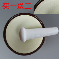 日式实用陶瓷婴儿辅食研磨器磨蒜米糊压泥面膜中药磨粉碗 研磨碗