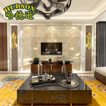 哈德逊瓷砖 简约奢华 云贝石 客厅墙砖 卧室地砖 微晶石地板砖