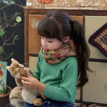 韩国童装2017春款cotton儿童四色百搭纯色长袖针织衫 中大童毛衣