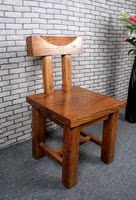 北京厂家直销一品古榆田园实木靠背椅餐椅实木方椅老榆木靠背椅