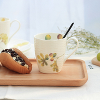 秋实系列餐具套装 陶瓷杯子 北欧简约马克杯 咖啡杯 下午茶杯水杯