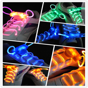 发光鞋带 闪光LED灯鞋带 闪烁荧光夜光鞋带创意礼品 男女滑轮鞋绳