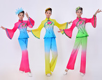 新款民族秧歌服装 现代舞蹈演出服装 牡丹亭舞蹈服 舞台表演女装
