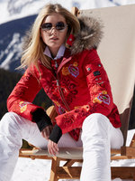美国代购博格纳Bogner Jacky-Dp Red Jacket With Furr女士滑雪服