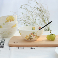 秋实系列餐具套装 北欧碗 陶瓷创意米饭碗 日式汤碗 骨瓷点心碗