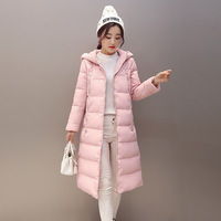 2015冬季新款韩版修身显瘦中长款棉衣加厚羽绒棉服女外套