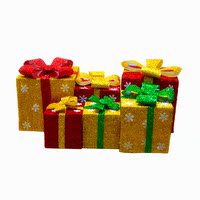 圣诞树装饰品 雪花礼盒礼包 礼包 圣诞节礼物用品 橱窗场景装饰