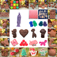妮可手工巧克力模具 DIY蛋糕装饰手工皂模具多款皂模 硅胶模具