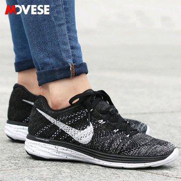 【MOVESE】 Nike Flyknit Lunar 3 女子透气休闲跑步鞋698182-001