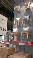 国内代购武汉宜家 诺米拉 椅子,白色,桦木 餐椅