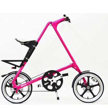 STRiDA LT 折叠自行车 城市休闲车红粉色 我的女王