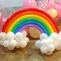 新品 韩国创意diy彩虹桥珠光气球套餐 婚庆装饰生日周岁百日布置