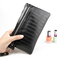 2015新款女士韩版手拿包 牛皮化妆包 真皮零钱包手机包
