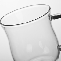 薄荷生活 加厚款 无印良品风过滤花茶杯玻璃杯带盖创意透明水杯子